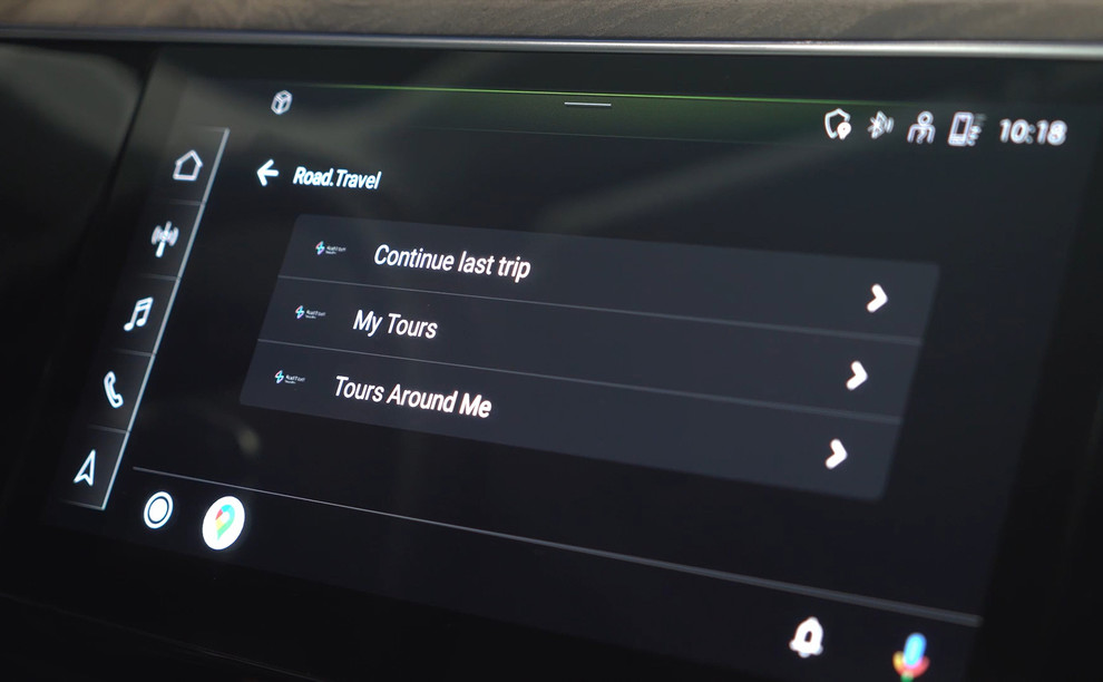 Curated Routes with In-Car Voice Guidance